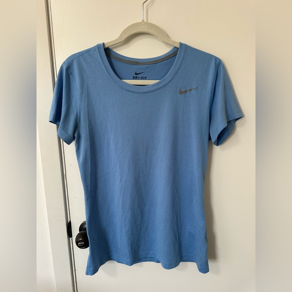 Nike Women's Sky Blue Dri-Fit Short Sleeve Tee
